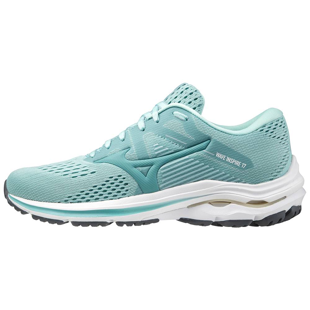 Zapatillas Running Mizuno Wave Inspire 17 Mujer Azules/Turquesa Outlet ZWQJ-96812